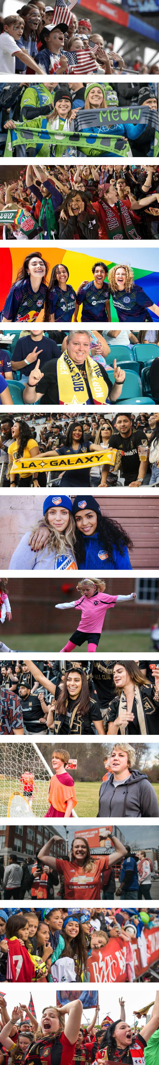 gallery of female soccer fans