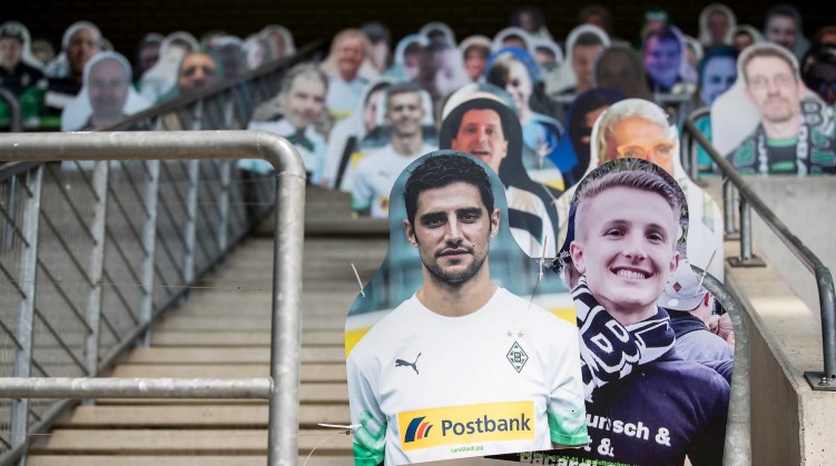 Monchengladbach fan cardboard cutouts