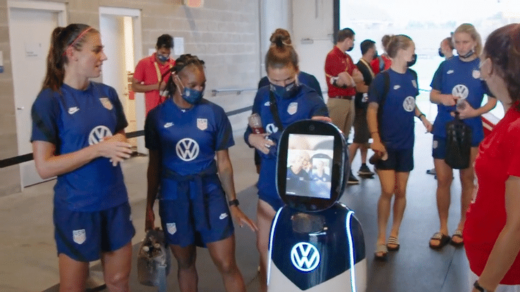 Alex Morgan introduces USWNT members to CHAMP